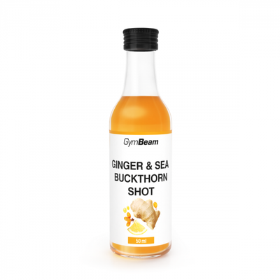 Zázvorový shot s rakytníkom - GymBeam, 50 ml
