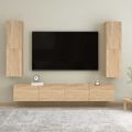 vidaXL TV skrinky 2 ks, dub sonoma 30,5x30x110 cm, kompozitné drevo