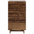 vidaXL Nočný stolík Staré drevo 33,5 x 34,5 x 60 cm Kompozitné drevo
