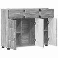 vidaXL Servírovacia skriňa FLORIN 88,5 x 30,5 x 73 cm Sivý Sonoma