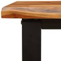 vidaXL Záhradná lavička so živou hranou 160 cm akáciový masív