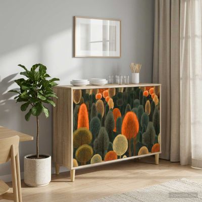 vidaXL Servírovacia skriňa ZAANDAM Sonoma 102 x 33 x 75 cm