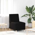 vidaXL Bezrúčková modulárna sofa jednotka 2 ks Čierna látka