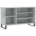 vidaXL Botník betónovo sivý 102x36x60 cm spracované drevo