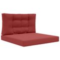 vidaXL Vankúš na vonkajšiu pohovku Polyester vínovo červená 80 x 80 cm