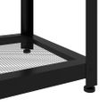 vidaXL Konferenčný stolík svetlohnedý a čierny 90x45x45cm MDF a železo