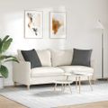 vidaXL Vankúše na pohovku 2 pcs Tmavo šedá 50 x 50 cm