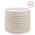 vidaXL Jutové lano 10 mm Biela 100% Tossa juta