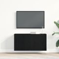 vidaXL TV skrinka, čierny dub, 80x30x41 cm, umelé drevo