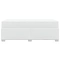vidaXL Boxspring posteľ s matracom biela 80x200 cm umelá koža