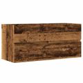 vidaXL Umývadlová skrinka staré drevo 100x38,5x45 cm kompozitné drevo