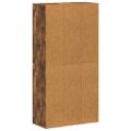 vidaXL Knižnica/komoda dymový dub 66x30x130 cm spracované drevo