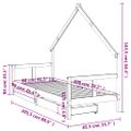 vidaXL Rám detskej postele so zásuvkami 80x200 cm masívna borovica