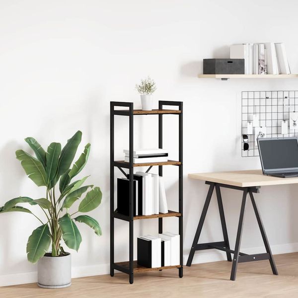 vidaXL Regál na knihy Staré drevo 40 x 30 x 119 cm Kompozitné drevo