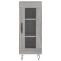 vidaXL Komoda sivý dub sonoma 34,5x34x90 cm spracované drevo