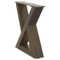 vidaXL Nohy konferenčného stolíka 2 ks, prírodná oceľ, 40 x (30-31,3) cm, oceľ