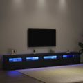 vidaXL Zostava TV skriniek 3 ks Čierny dub Kompozitné drevo