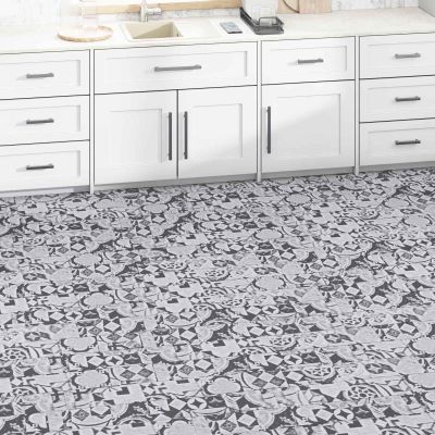 vidaXL Podlahové dosky 5,02 m² 36 pcs PVC SIvý vzor