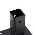 vidaXL podstavce stĺpikov štvorcové 12 ks Antracit 46x46 mm