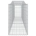 vidaXL Oblúkové gabionové koše 9 ks 400x50x80/100cm pozinkované železo
