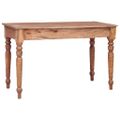 vidaXL Stôl s zásuvkami 117x57x75 cm masívne mahagónové drevo