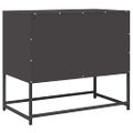 vidaXL TV skrinka Čierna 68x39x60,5 cm Oceľ valcovaná za studena