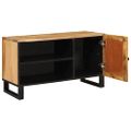 vidaXL TV skrinka Hnedá 80 x 33 x 46 cm Masívne mango drevo