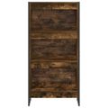 vidaXL Knižnica 60 x 30 x 121 cm Kompozitné drevo Dymová dub