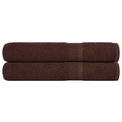 vidaXL Saunové osušky FROGN 2 ks hnedé 80x200 cm 360 g/m²