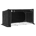 vidaXL Regál na krbové drevo s pláštenkou 200,5x100,5x110,5 cm