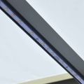 vidaXL Ručne zaťahovacia markíza s LED 300x250 cm krémová