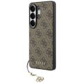 Puzdro Guess 4G Classic Logo Charm MagSafe pre Samsung Galaxy S26 Ultra hnedé