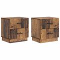 vidaXL Nočný stolík 2 ks Staré drevo 43 x 34,5 x 44,5 cm