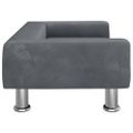 vidaXL Pelech pre psa tmavosivý 70x45x26,5 cm zamat