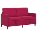 vidaXL Sofa s úložným priestorom Víno červené 152 x 78 x 87 cm