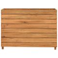vidaXL Vyvýšený záhon 100x40x72 cm, recyklované tíkové drevo a oceľ