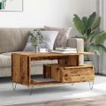 vidaXL Konferenčný stolík staré drevo 90x49x45 cm spracované drevo