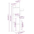 vidaXL Knižnica 48x25,5x140 cm sivý dub sonoma spracované drevo
