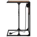 vidaXL Nočný stolík Dymová dub 41,5 x 26 x 60,5 cm Kompozitné drevo