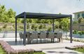 Bioklimatická pergola G21 Austin Premium 4x3 m, antracitová hliníková