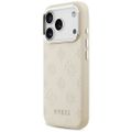 Puzdro Guess Peony Hot Stamp Script MagSafe pre iPhone 17 Pro béžové