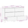 vidaXL Príručné stolíky 2 ks 60x33x75 cm čierne spracované drevo
