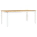 vidaXL Jedálenský stôl Corona biely 180x90x75 cm borovicový masív