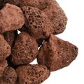 vidaXL Sopečné kamene 25 kg červené 3-5 mm