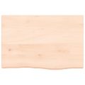 vidaXL Kúpeľňová doska 60x40x(2-4) cm neošetrený masív