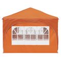vidaXL Prístrešok na párty 575 x 288 x 245 cm Oranžová Oxfordská látka