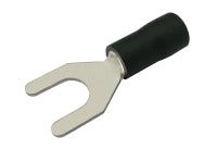 Vidlička 6,5mm, vodič 2,5-4,0mm čierna