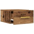 vidaXL Nočný stolík 2 ks 35 x 35 x 20 cm Kompozitné drevo Staré drevo