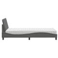 vidaXL Posteľ s matracom Hanko tmavosivá 90x200 cm látka