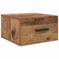 vidaXL Nočný stolík 35 x 35 x 20 cm Kompozitné drevo Staré drevo